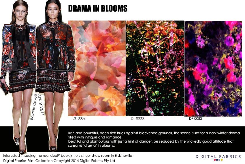 Digital Fabrics_Newsletter_Print Direction_Fashion Print_Textile Printing_Digital Printing_Drama in Blooms_Florals_Flowers