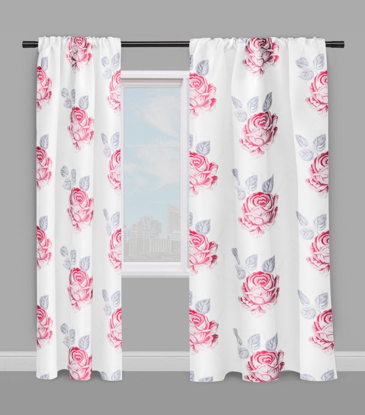Custom Curtains_Rose Curtains_make your own curtains Digital Fabrics