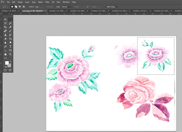 how to make a repeat patern_how to print fabric_rose fabric design_2