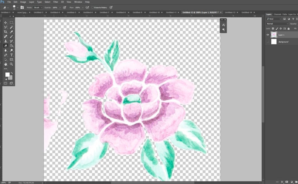 how to make a repeat patern_how to print fabric_rose fabric design_6