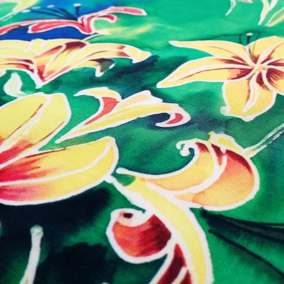 Digital Fabrics_custom fabric printing_tropical floral design_wearable art_watercolour prints_1