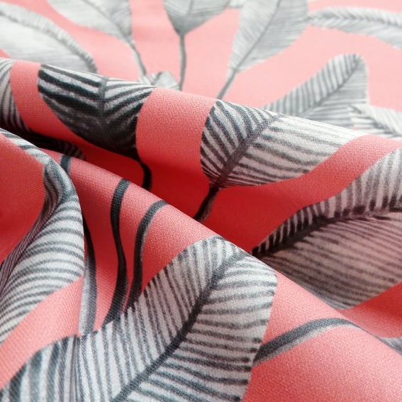 Digital Fabrics_custom fabric printing_animalistic innocence_jungle print_coral leaves design_3