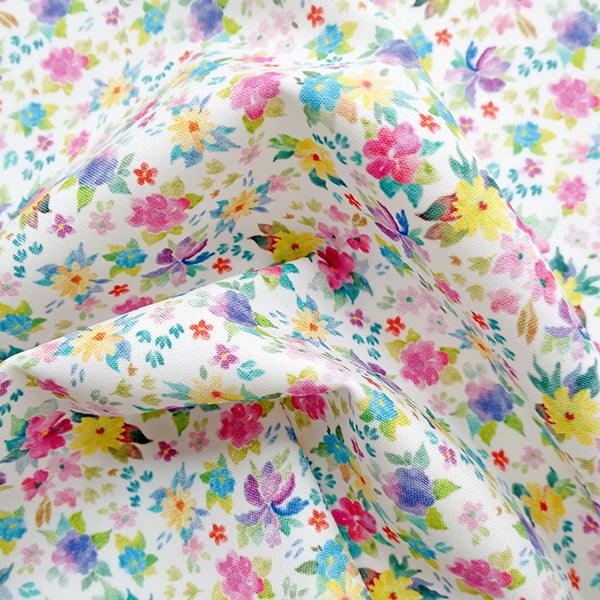 Digital Fabrics_custom fabric printing_hand painted florals_Posy_1