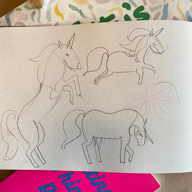 Studio Geneva_unicorn sketches
