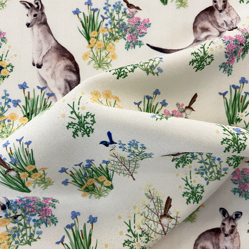Digital Fabrics_The Designer Project_Kangaroos, tiny Fairy Wrens and Springtime