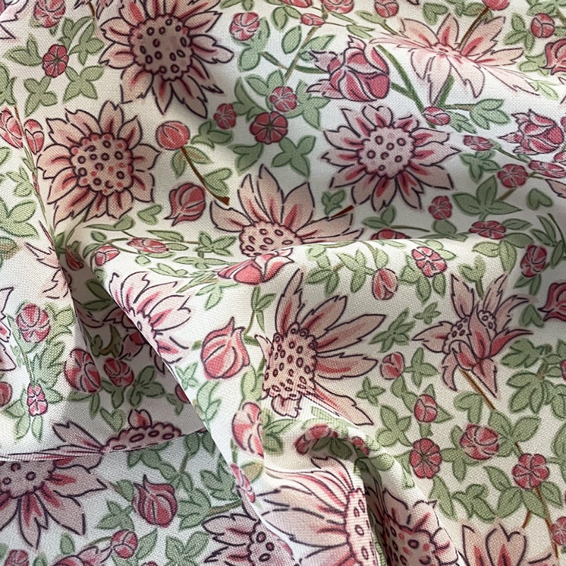 Digital Fabrics_The Designer Project_Pink Flannel Flowers