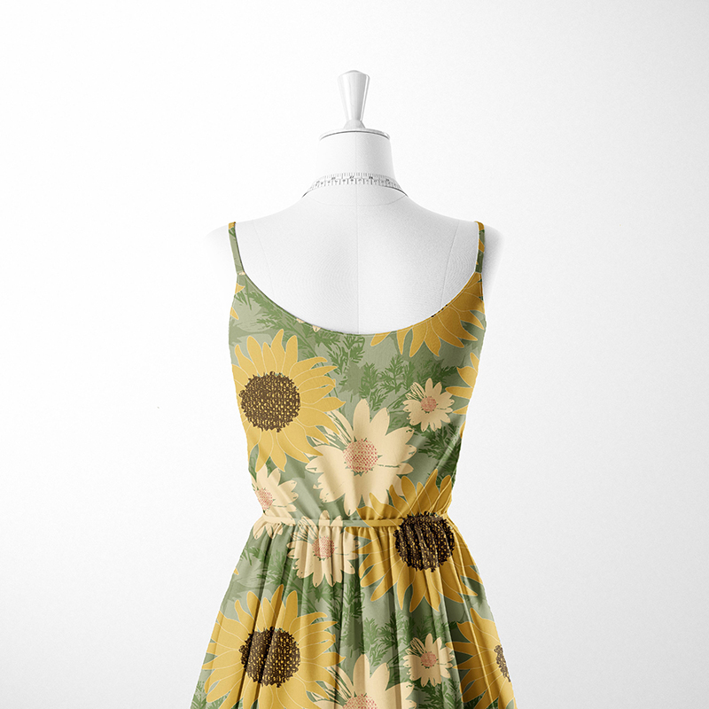 dress mock up sunny days