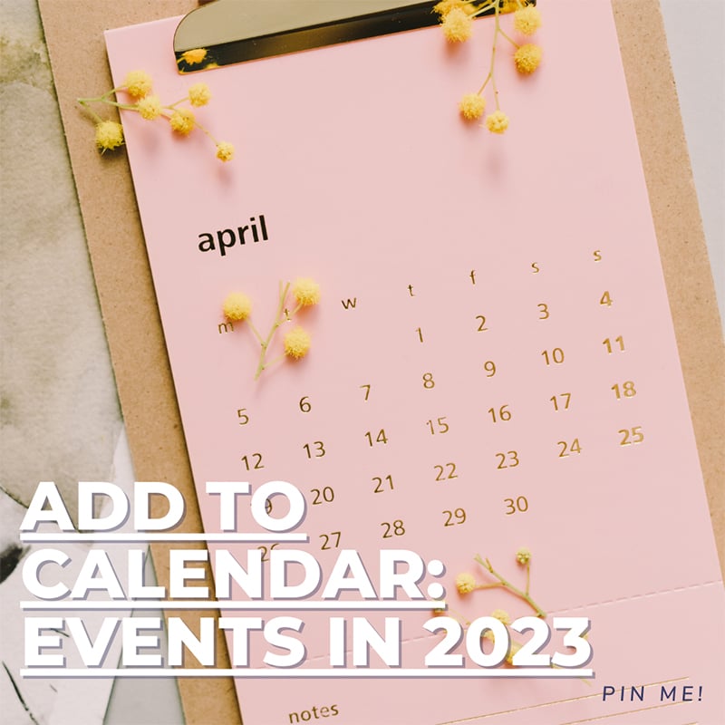 Add to Calendar: Creative Events in 2023