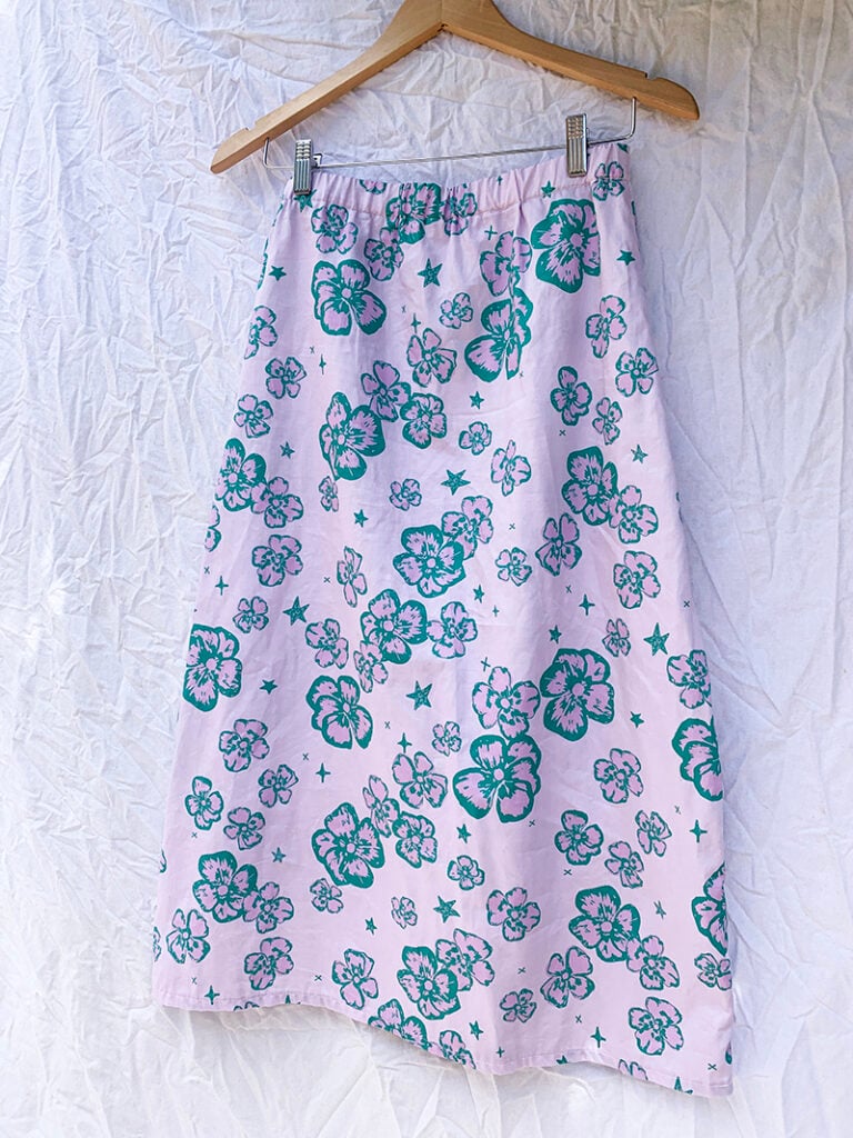 digital fabrics_poppy fabric_designer fabric_ella long skirt