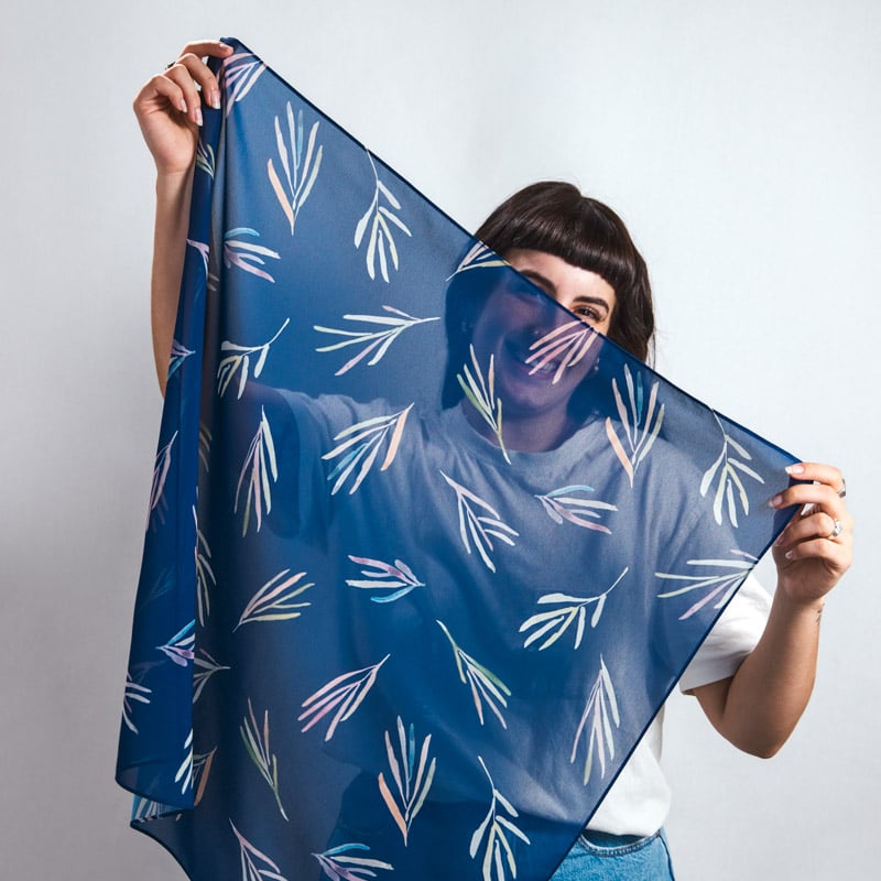 Custom Silk Scarf. Printing on Silk Scarf. Custom Scarves