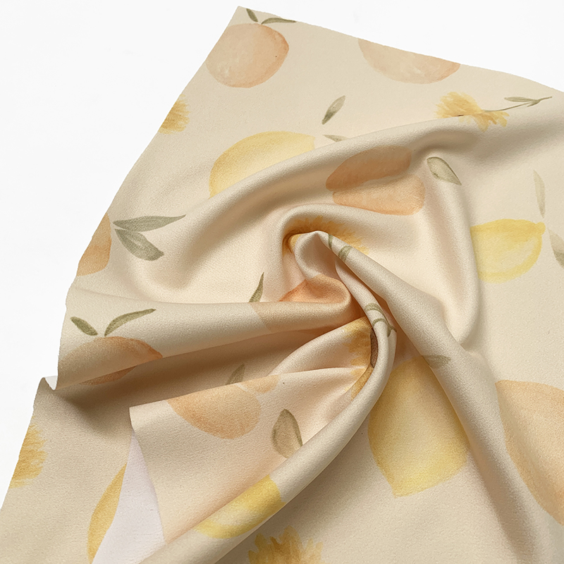 Mood Exclusive Italian Yellow and Green Sunflowers Digitally Printed Silk Charmeuse