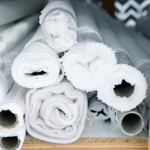 Our fabric bases ready for custom fabric printing