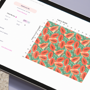 Upload file and order custom fabric online