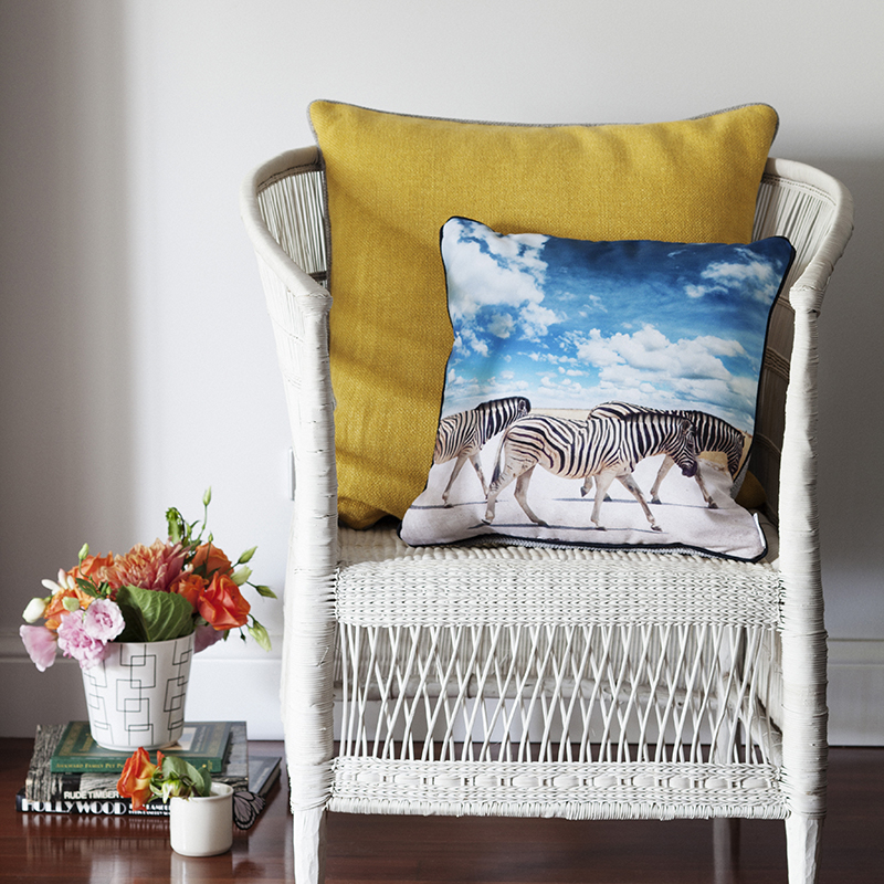 Printed for Cumulus Living Photographic cushion covers printed for a interior