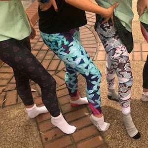 Whitebridge High lycra printing for leggings