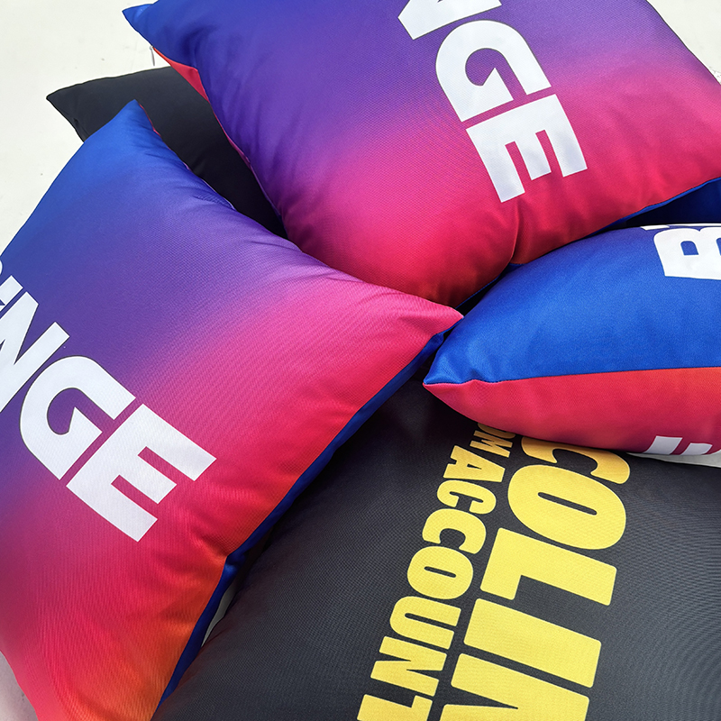 Printed for Foxtel Branding printed on cushion cover for event